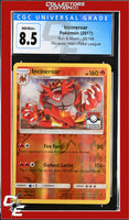 Sun & Moon Incineroar 26/149 Pokemon League Reverse Holo CGC 8.5
