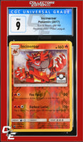Sun & Moon Incineroar 26/149 Pokemon League Reverse Holo CGC 9
