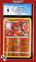 Sun & Moon Incineroar 26/149 Pokemon League Reverse Holo CGC 9

