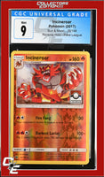 Sun & Moon Incineroar 26/149 Pokemon League Reverse Holo CGC 9
