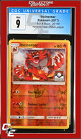 Sun & Moon Incineroar 26/149 Pokemon League Reverse Holo CGC 9
