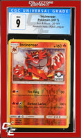 Sun & Moon Incineroar 26/149 Pokemon League Reverse Holo CGC 9
