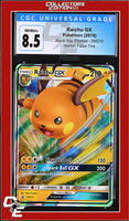SM Black Star Promo Raichu GX SM213 Hidden Fates Tins CGC 8.5
