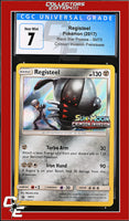 SM Black Star Promo Registeel SM75 Crimson Invasion Prerelease CGC 7
