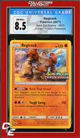 SM Black Star Promo Regirock SM74 Crimson Invasion Prerelease CGC 8.5
