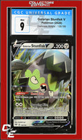 Darkness Ablaze Galarian Stunfisk V 128/189 Holo CGC 9
