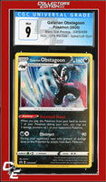 SWSH Black Star Promo Galarian Obstagoon SWSH059 Holo Spikemuth Gym CGC 9
