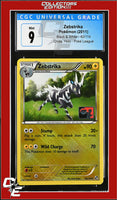 Black & White Zebstrika 42/114 Crosshatch Holo Pokemon League CGC 9

