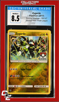 Burning Shadows Zygarde 100/147 Reverse Holo Pokemon League CGC 8.5
