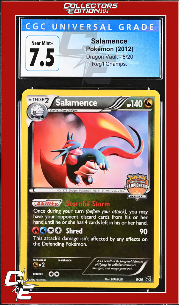 Dragon Vault Salamence 8/20 Regional Promo CGC 7.5