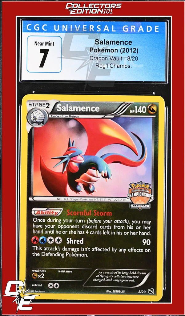Dragon Vault Salamence 8/20 Regional Promo CGC 7
