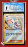 Ultra Prism Lillie 125a/156 Reverse Holo Regional Championships CGC 9
