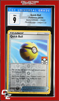 Sword & Shield Quick Ball 179/202 Reverse Holo League Cup CGC 9
