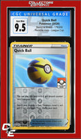Sword & Shield Quick Ball 179/202 Reverse Holo League Cup CGC GEM MINT 10
