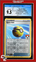 Sword & Shield Quick Ball 179/202 Reverse Holo League Cup CGC GEM MINT 10
