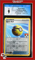 Sword & Shield Quick Ball 179/202 Reverse Holo League Cup CGC 9
