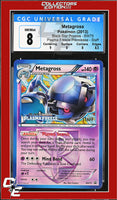 BW Black Star Promo Metagross BW75 Plasma Freeze Prerelease STAFF CGC 8
