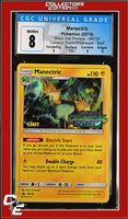 SM Black Star Promo Manectric SM130 Celestial Storm Prerelease STAFF CGC 8
