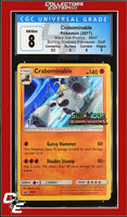 SM Black Star Promo Crabominable SM47 Burning Shadows Prerelease STAFF CGC 8
