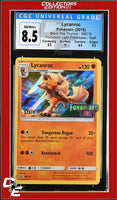 SM Black Star Promo Lycanroc SM118 Forbidden Light Prerelease STAFF CGC 8.5
