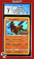 SM Black Star Promo Mudsdale SM20 Guardians Rising Prerelease STAFF CGC 7
