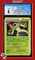 XY Black Star Promo Chesnaught XY68 BREAKthrough Prerelease STAFF CGC 6
