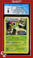XY Black Star Promo Chesnaught XY68 BREAKthrough Prerelease STAFF CGC 6
