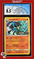 SM Black Star Promo Lucario SM95 Ultra Prism Prerelease STAFF CGC 8.5

