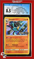SM Black Star Promo Lucario SM95 Ultra Prism Prerelease STAFF CGC 8.5

