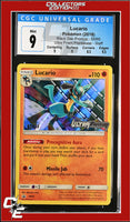 SM Black Star Promo Lucario SM95 Ultra Prism Prerelease STAFF CGC 9
