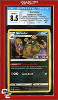SWSH Black Star Promo Garbodor SWSH025 Rebel Clash Prerelease Promo STAFF CGC 8.5
