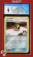 Shining Legends Ultra Ball 68a/73 Reverse - Alt. Art League Cup - STAFF CGC 9

