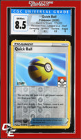 Sword & Shield Quick Ball 179/202 Reverse Holo League Cup - STAFF CGC 8.5

