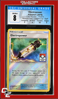 Lost Thunder Electropower 172/214 Reverse Holo League Cup - STAFF CGC 8

