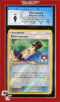 Lost Thunder Electropower 172/214 Reverse Holo League Cup - STAFF CGC 9
