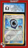 Guardians Rising Aqua Patch 119/145 Reverse Holo League Cup - STAFF CGC 8.5
