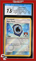 Guardians Rising Aqua Patch 119/145 Reverse Holo League Cup - STAFF CGC 7.5

