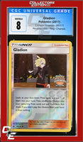 Crimson Invasion Gladion 95/111 Reverse Holo Regional Championships CGC 8
