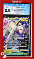 SM Black Star Promo Golisopod GX SM62 Team Skull Pin Coll. CGC 8.5
