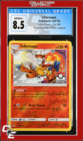 Ultra Prism Infernape 23/156 Reverse Holo Pokemon League CGC 8.5
