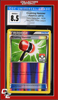 Kalos Starter Set Crushing Hammer 34/39 Rev. Holo Pokemon League CGC 8.5
