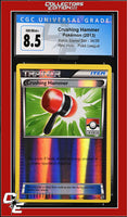 Kalos Starter Set Crushing Hammer 34/39 Rev. Holo Pokemon League CGC 8.5
