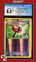 Kalos Starter Set Crushing Hammer 34/39 Rev. Holo Pokemon League CGC 8.5

