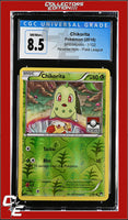 BREAKpoint Chikorita 1/122 Reverse Holo Pokemon League CGC 8.5
