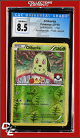 BREAKpoint Chikorita 1/122 Reverse Holo Pokemon League CGC 8.5
