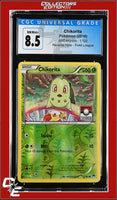 BREAKpoint Chikorita 1/122 Reverse Holo Pokemon League CGC 8.5
