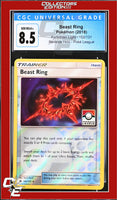 Forbidden Light Beast Ring 102/131 Reverse Holo Pokemon League CGC 8.5
