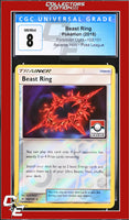 Forbidden Light Beast Ring 102/131 Reverse Holo Pokemon League CGC 8

