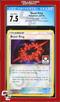 Forbidden Light Beast Ring 102/131 Reverse Holo Pokemon League CGC 7.5
