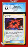 Forbidden Light Beast Ring 102/131 Reverse Holo Pokemon League CGC 7.5
